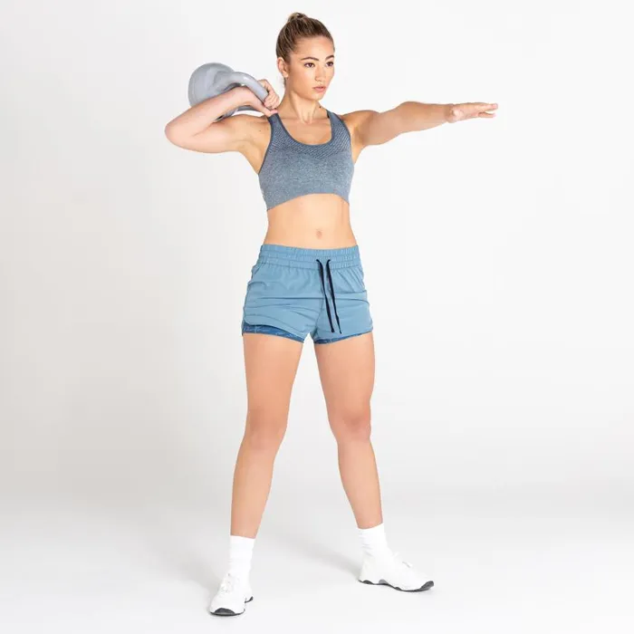 Dare 2b Sprint Up 2in1 Shorts Bluestone Orin Grey Women Shorts