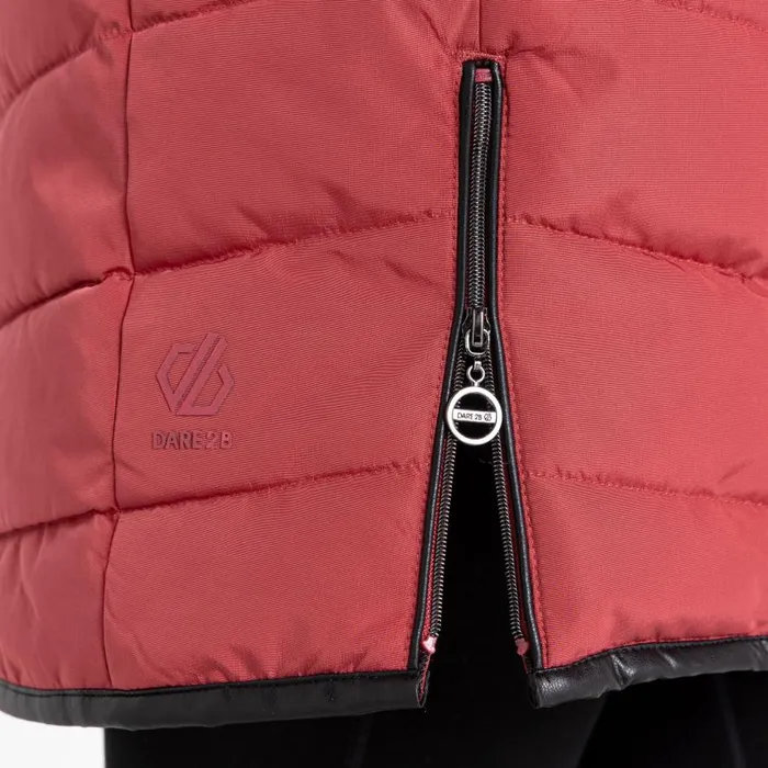 Dare 2b Striking III Mid Length Padded Jacket Earth Rose Women Insulated Jackets