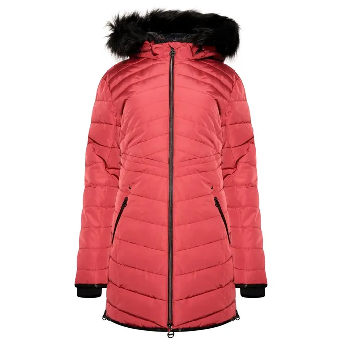Dare 2b Striking III Mid Length Padded Jacket Earth Rose Women Insulated Jackets