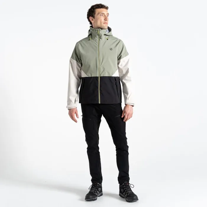 Dare 2b Terrain Waterproof Jacket Oil Green Black Men Waterproof Jackets