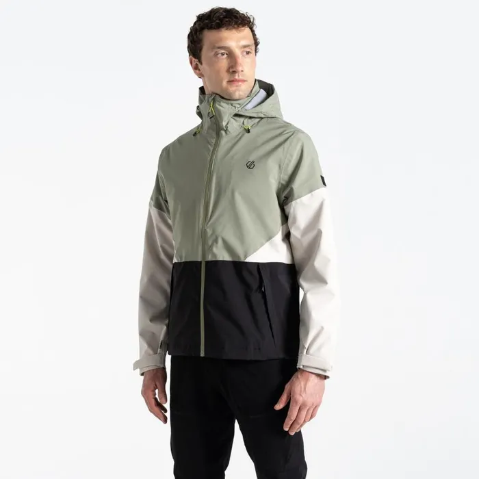 Dare 2b Terrain Waterproof Jacket Oil Green Black Men Waterproof Jackets