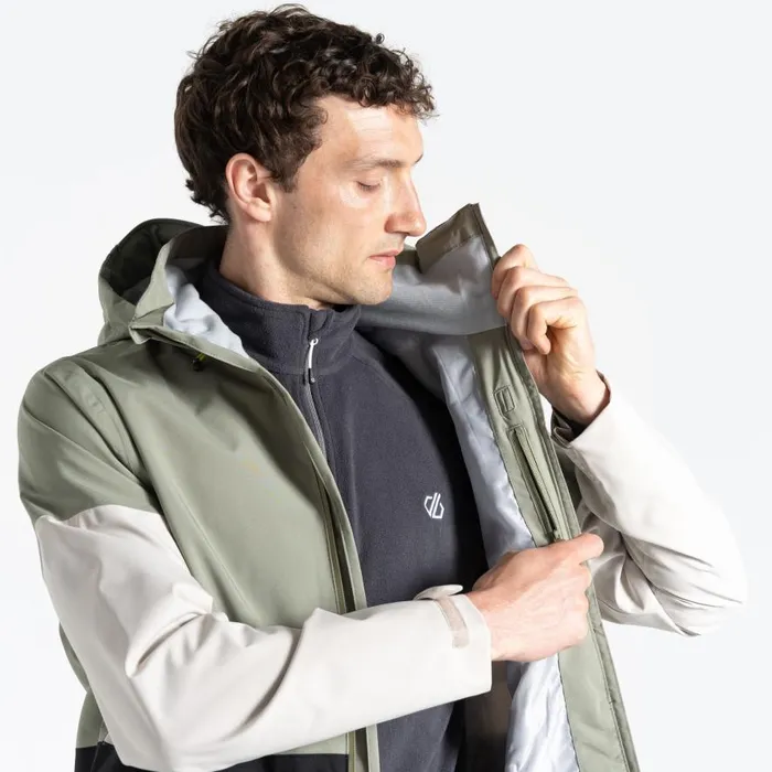 Dare 2b Terrain Waterproof Jacket Oil Green Black Men Waterproof Jackets