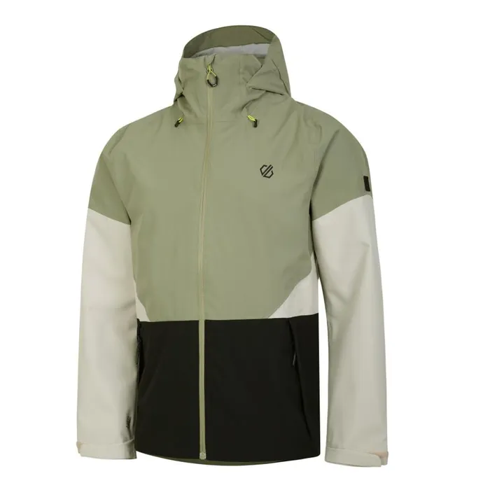Dare 2b Terrain Waterproof Jacket Oil Green Black Men Waterproof Jackets
