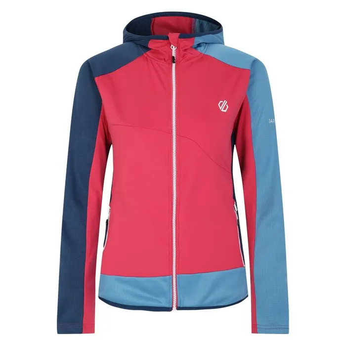 Dare 2b Traversing Core Stretch Midlayer Sorbet Pink Blue Women Midlayers