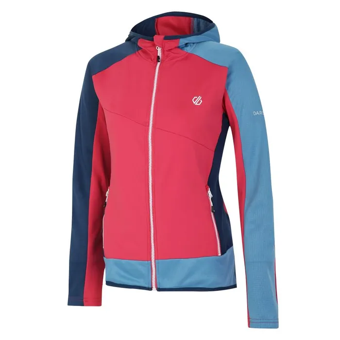 Dare 2b Traversing Core Stretch Midlayer Sorbet Pink Blue Women Midlayers