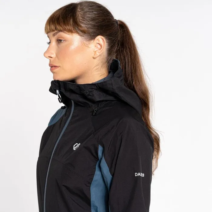 Dare 2b Traversing Waterproof Jacket Orion Grey Black Women Waterproof Jackets