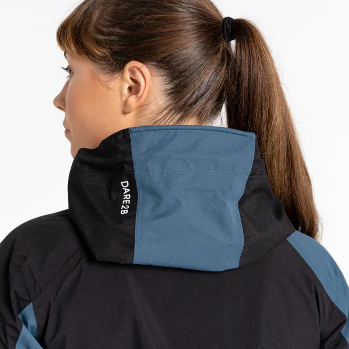Dare 2b Traversing Waterproof Jacket Orion Grey Black Women Waterproof Jackets