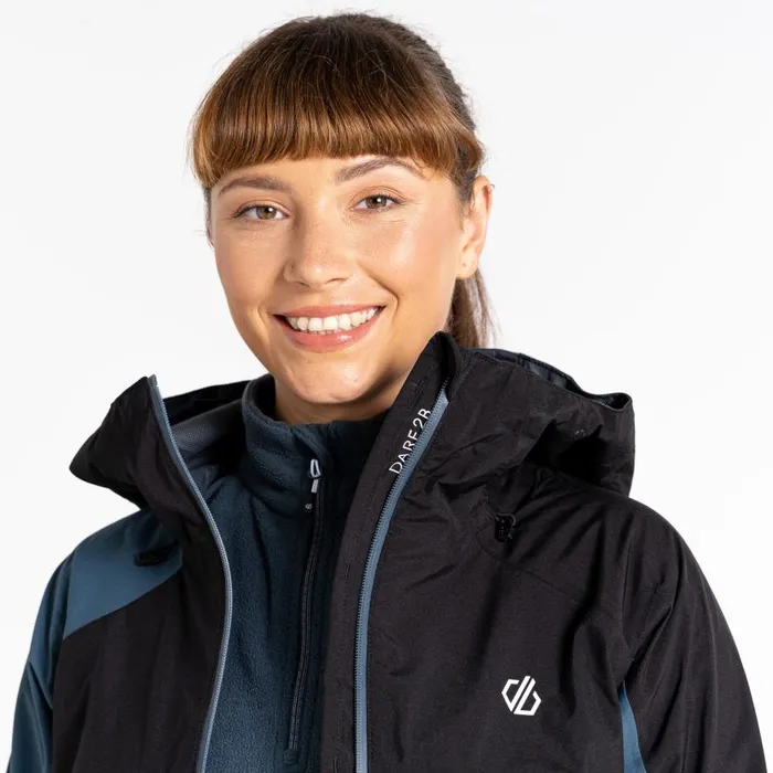Dare 2b Traversing Waterproof Jacket Orion Grey Black Women Waterproof Jackets