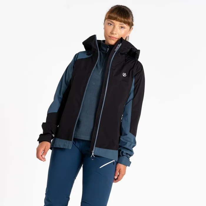 Dare 2b Traversing Waterproof Jacket Orion Grey Black Women Waterproof Jackets