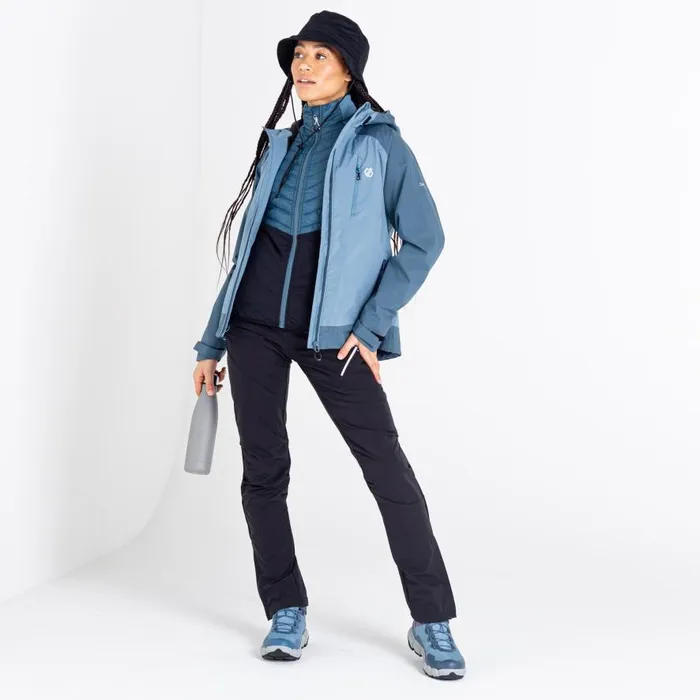 Dare 2b Veritas Era Recycled Waterproof Jacket Bluestone Orin Grey Women Waterproof Jackets