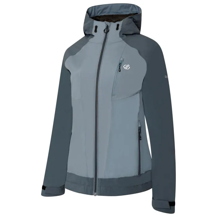 Dare 2b Veritas Era Recycled Waterproof Jacket Bluestone Orin Grey Women Waterproof Jackets