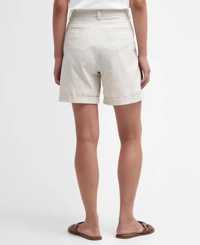 Daria Tailored Shorts French Oak Women Barbour Trousers and Shorts