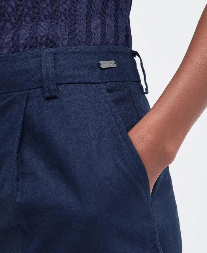 Daria Tailored Shorts French Oak Women Barbour Trousers and Shorts