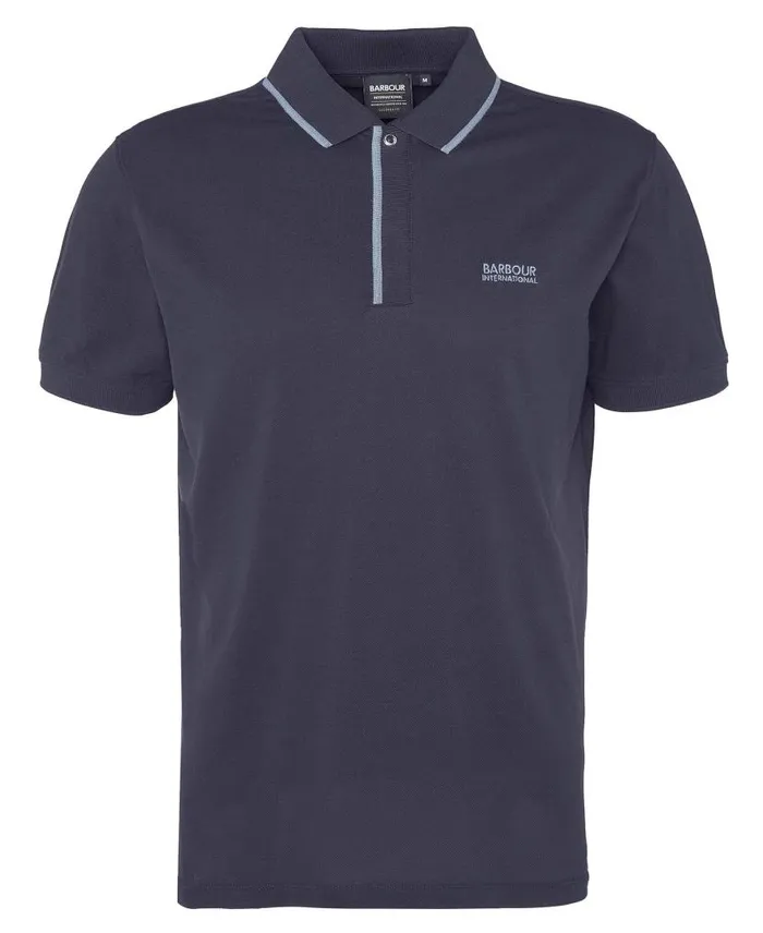 Daytona Tipped ShortSleeved Polo Shirt Bright White Men Barbour Polo Shirts