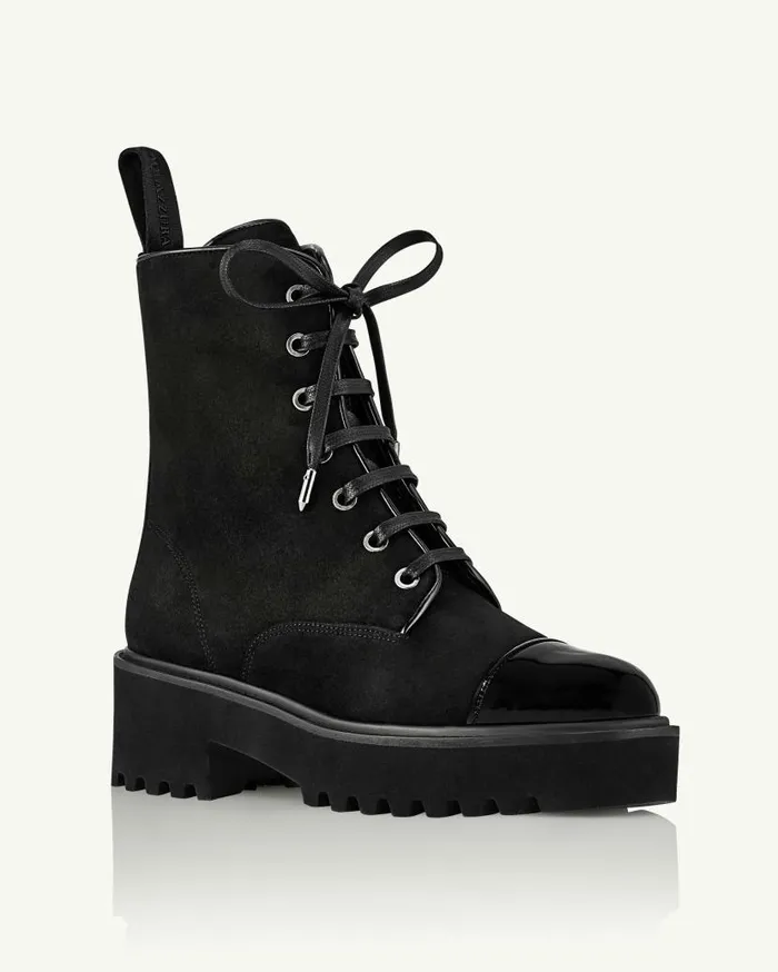Desert Bootie Flat Black Women Aquazzura Booties