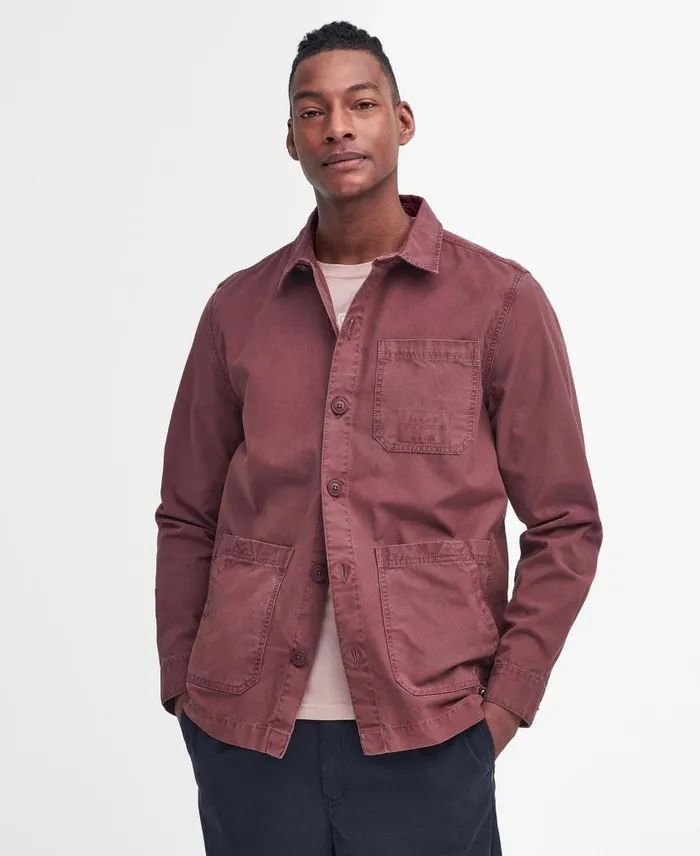 Dewsbury Overshirt Dark Slate Men Barbour Overshirts