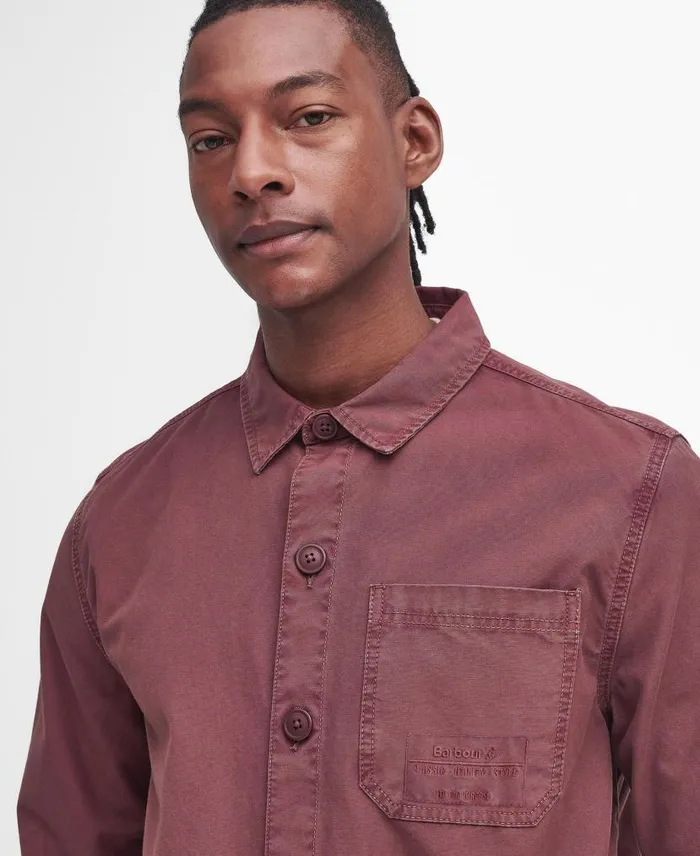 Dewsbury Overshirt Dark Slate Men Barbour Overshirts