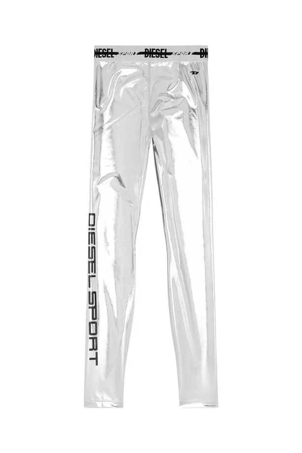 Diesel Awsbnelleywt19 Silver Women Pants and Shorts