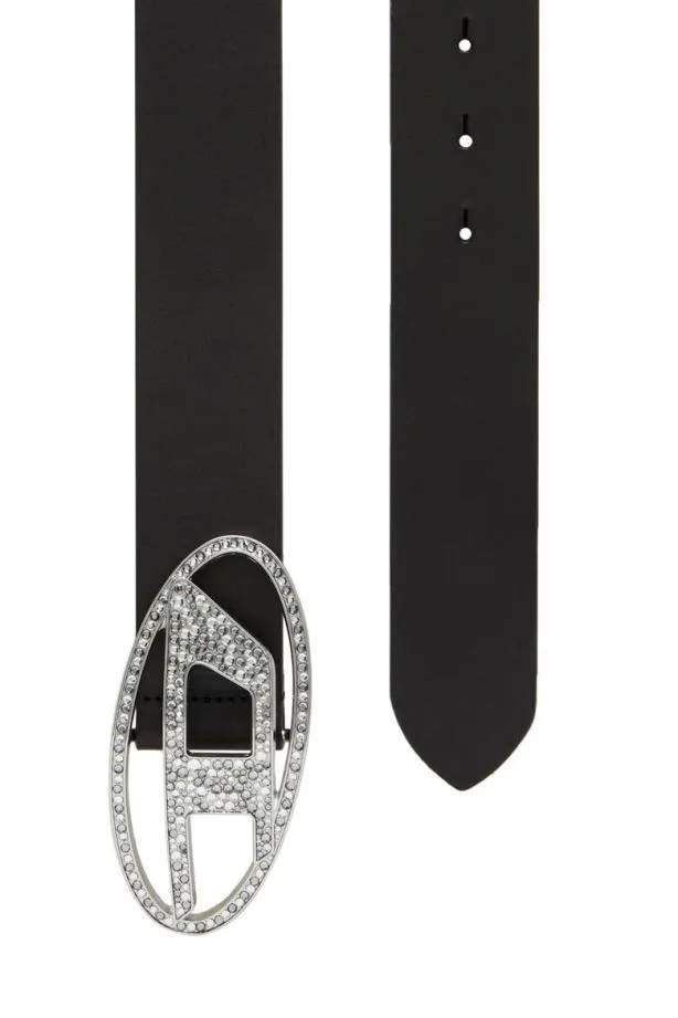 Diesel B1dr Strass Black Women Belts