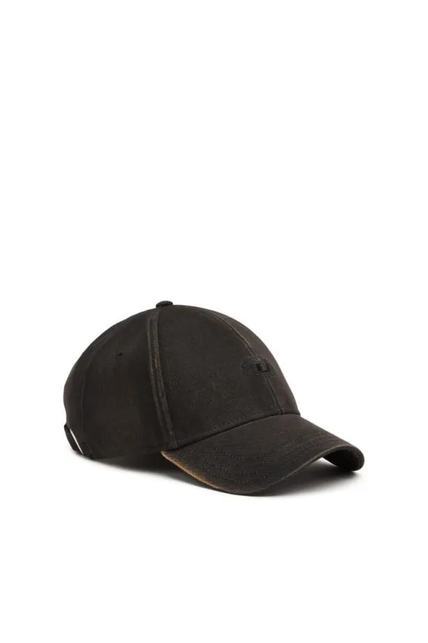 Diesel Crunwash Black Men Caps and Hats