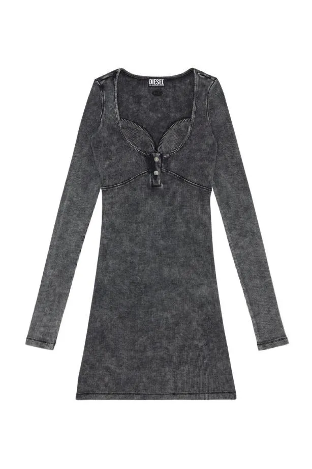 Diesel Dbranette Black Women Dresses
