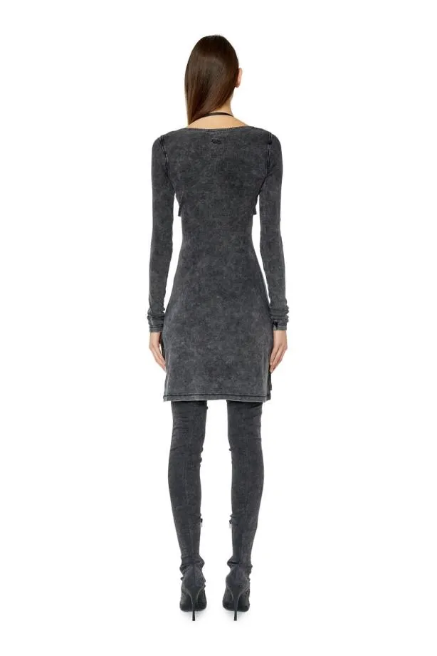Diesel Dbranette Black Women Dresses