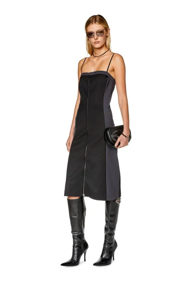 Diesel Ddamini Blackgrey Women Dresses