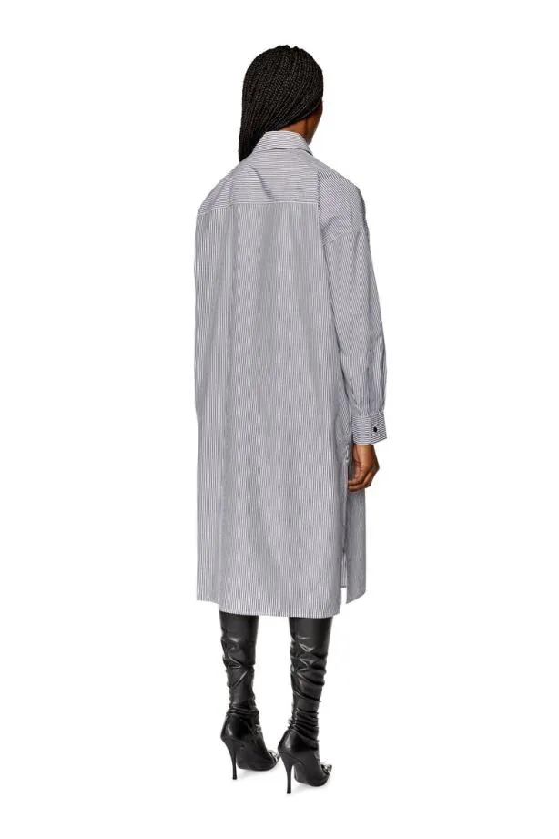 Diesel Dlunstripe Blackwhite Women Dresses