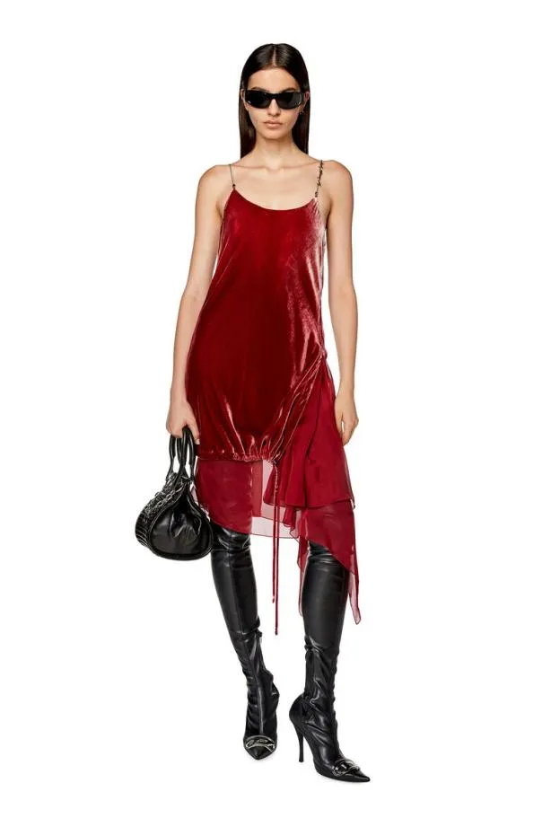 Diesel Druchi Red Women Dresses