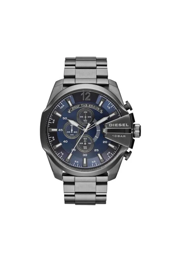 Diesel Dz4329 Mega Chief Silver Men Watches and Smartwatches