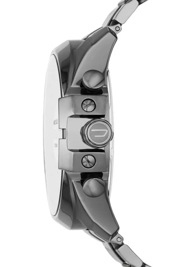 Diesel Dz4329 Mega Chief Silver Men Watches and Smartwatches
