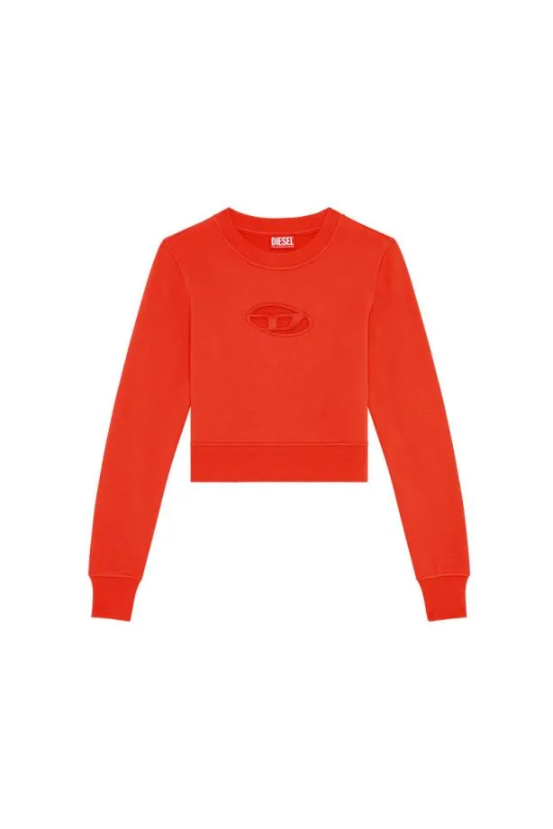 Diesel Fslimmyod Red Women Sweatshirts and Hoodies