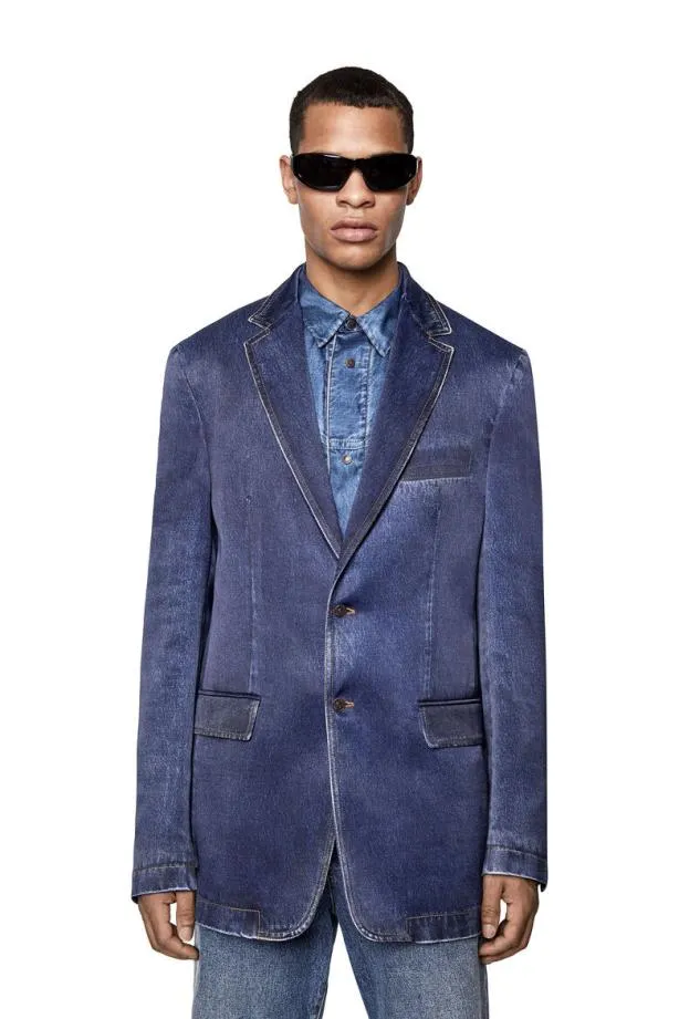 Diesel Jmunroden Blue Men Jackets