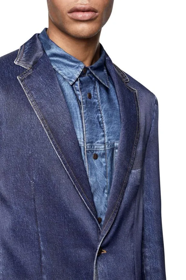 Diesel Jmunroden Blue Men Jackets