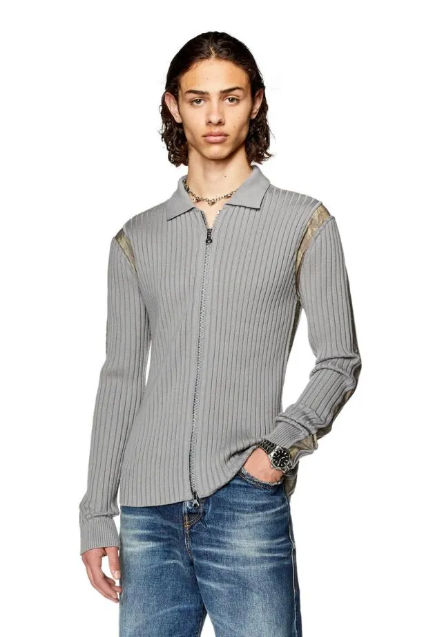 Diesel Klipsi Grey Men Knitwear