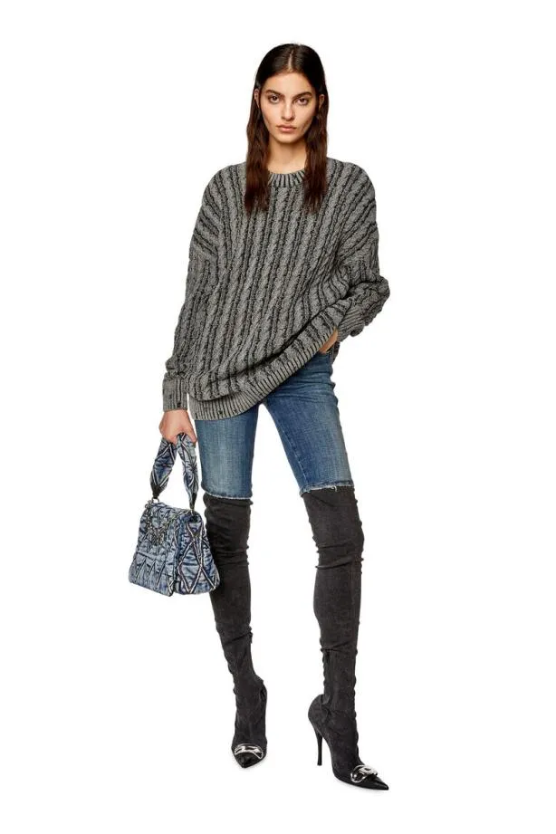 Diesel Mpantesse Grey Women Dresses