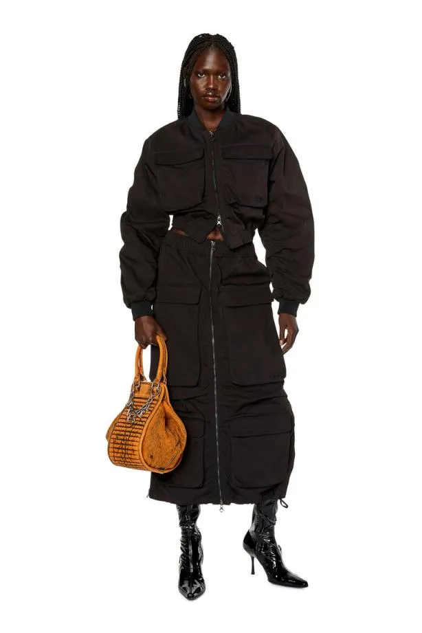 Diesel Omirt Black Women Skirts