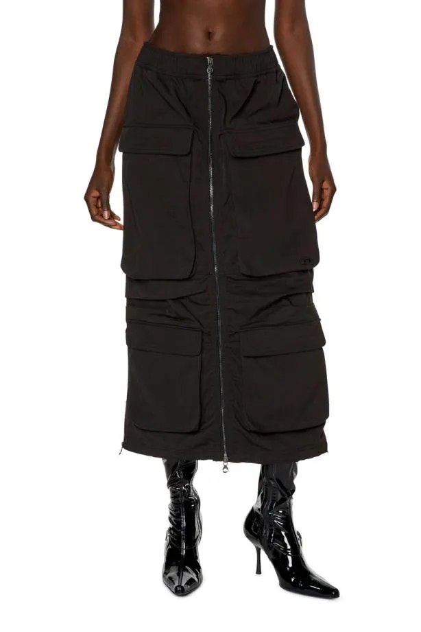 Diesel Omirt Black Women Skirts