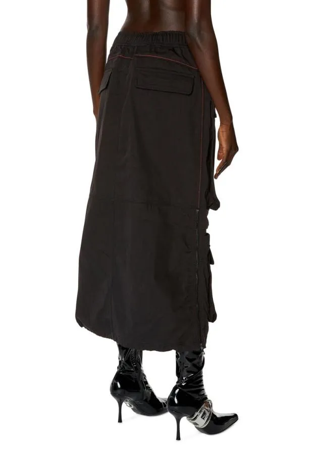 Diesel Omirt Black Women Skirts