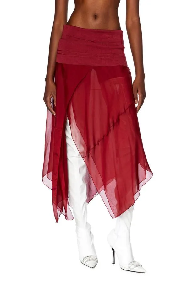 Diesel Oruc Red Women Skirts