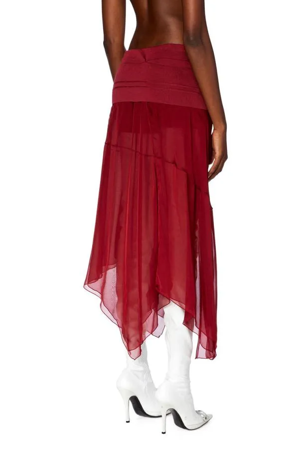Diesel Oruc Red Women Skirts