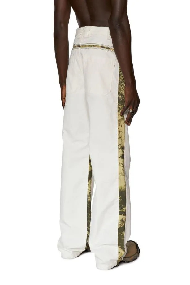 Diesel Pmich White Men Pants and Shorts