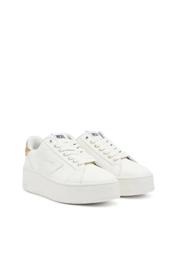 Diesel Sathene Bold W Goldwhite Women Sneakers