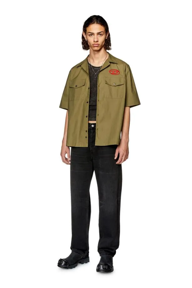 Diesel Smac22b Military Green Men Shirts