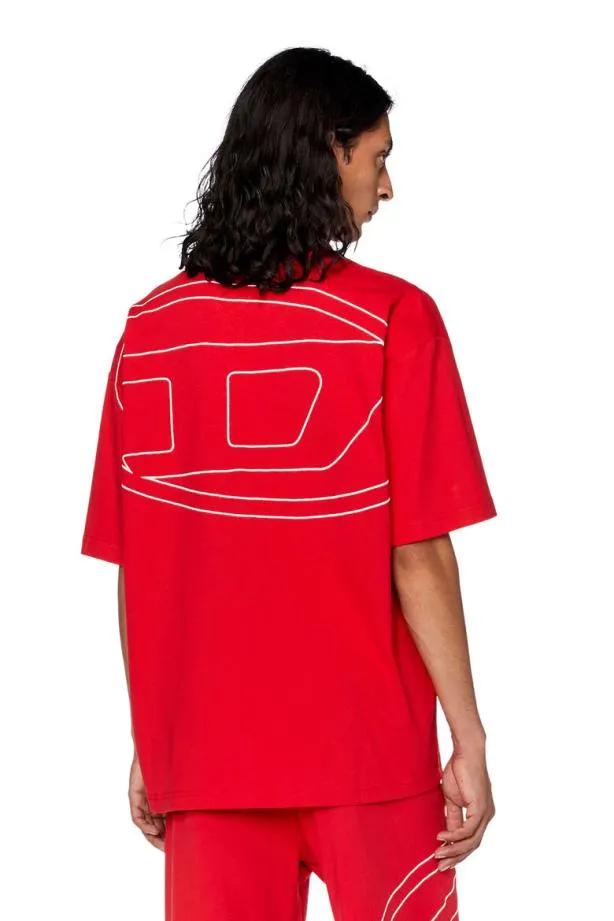 Diesel Tboggymegovald Red Men TShirts and Polos