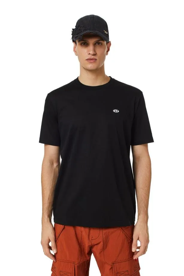 Diesel Tjustdovalpj Black Men TShirts and Polos