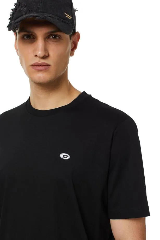 Diesel Tjustdovalpj Black Men TShirts and Polos