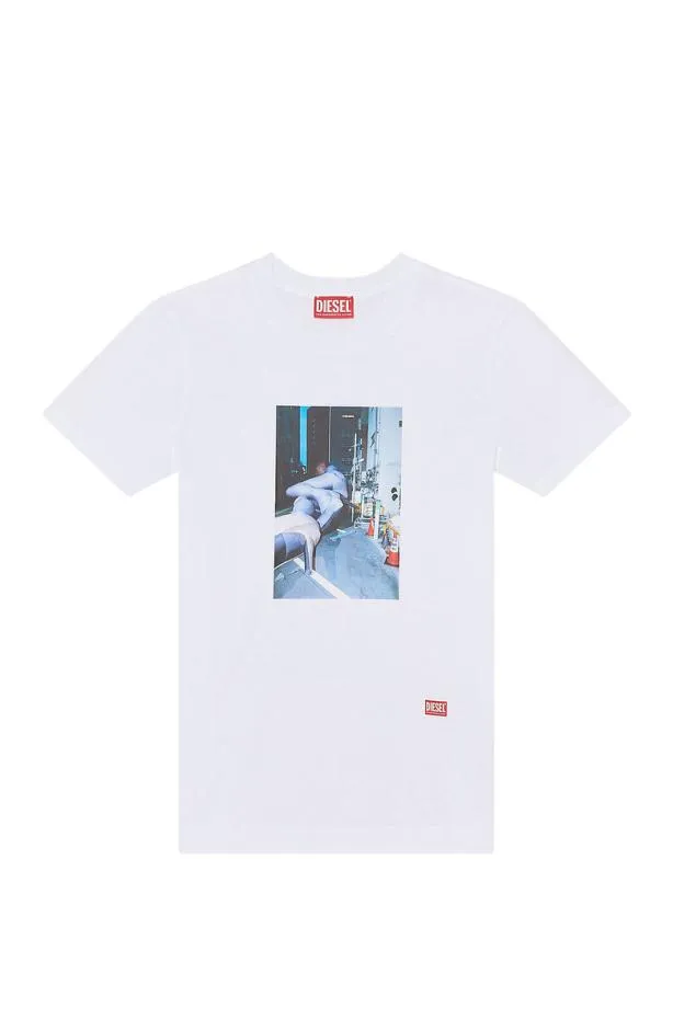 Diesel Tregl2 White Women TShirts and Tops