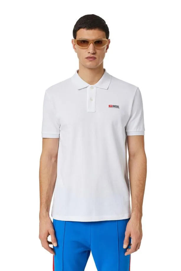 Diesel Tsmithdiv White Men TShirts and Polos