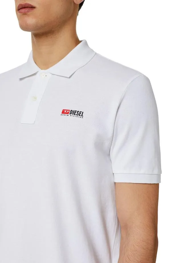 Diesel Tsmithdiv White Men TShirts and Polos